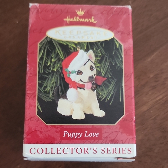 Hallmark Other - Vintage 1999 Hallmark Puppy Love Ornament with Red and White Accents